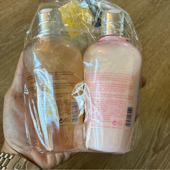 L'Occitane's Pivoine Flora Collection Pack 2 Beauty Milk & Shower Gel 8.4 FI.oz.